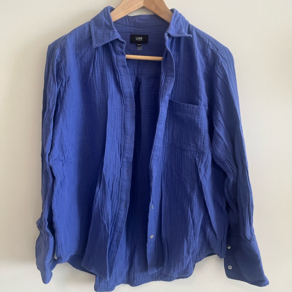 LINE the Label - Violet Button-Up Shirt AND Shorts Set